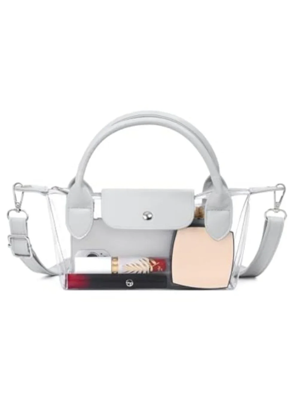 Clear Crossbody Bag Stadium Approved PVC Transparent Handbag